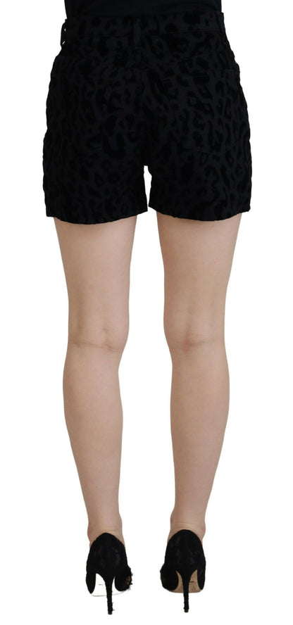 Shorts Dolce & Gabbana en jean stretch noir