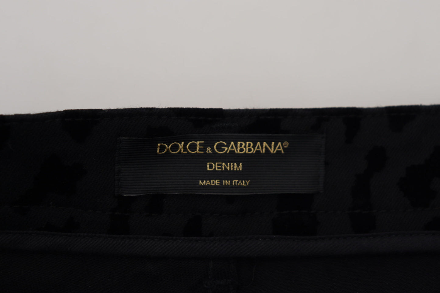 Shorts Dolce & Gabbana en jean stretch noir