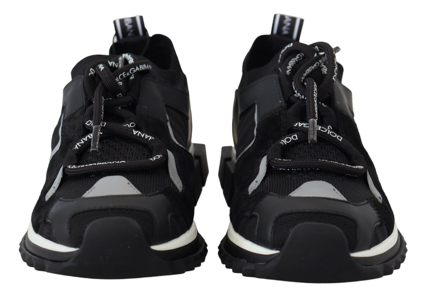 Chaussures Sneakers Sorrento Trekking en Maille Noire Dolce & Gabbana