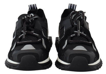 Chaussures Sneakers Sorrento Trekking en Maille Noire Dolce & Gabbana