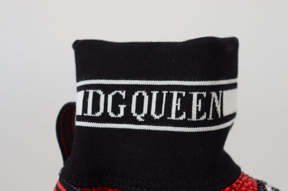 Chaussures chaussettes Sorrento Bling rouges Dolce & Gabbana