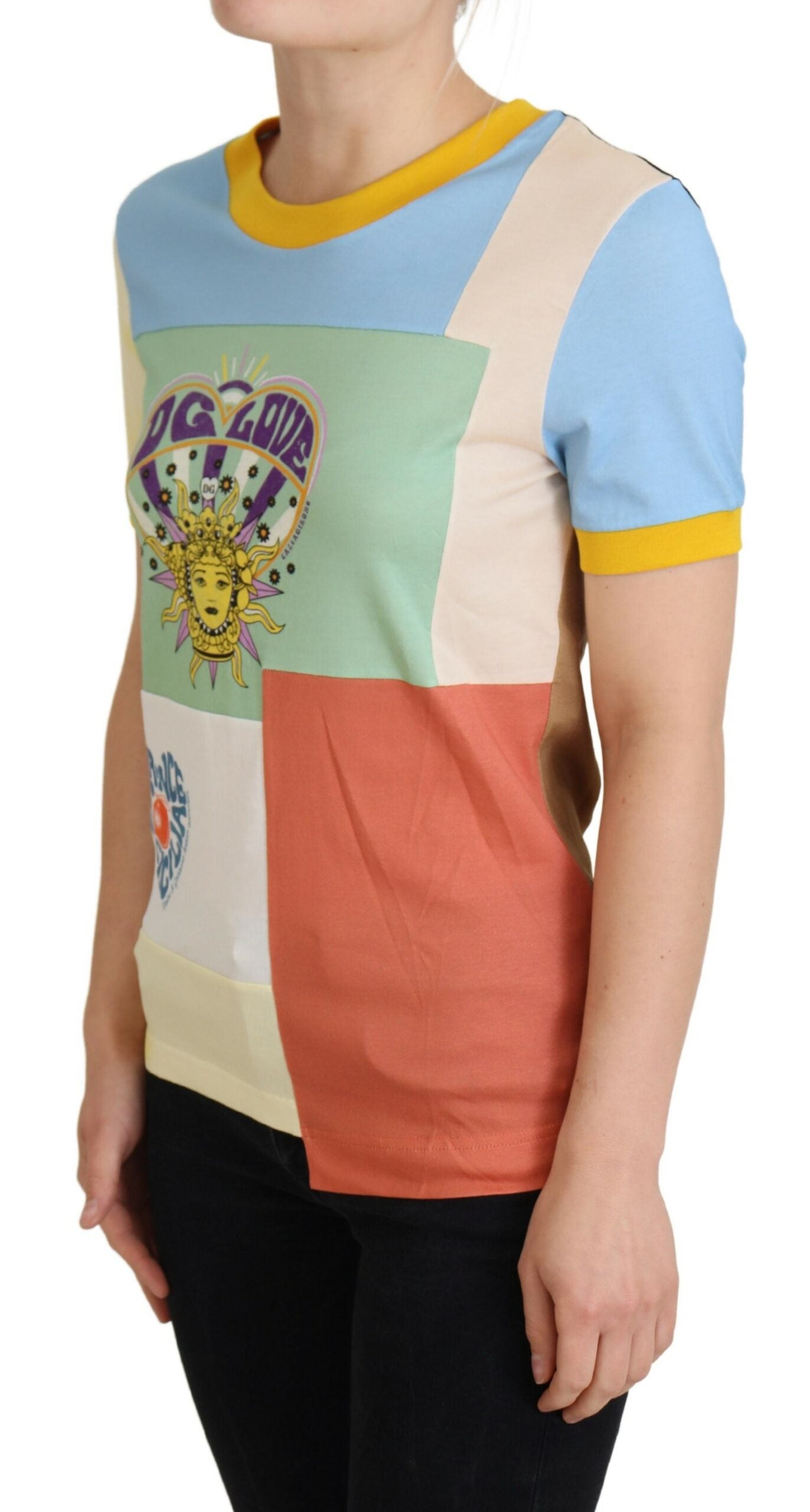 Dolce & Gabbana Coton Multicolore Patchwork DG Love