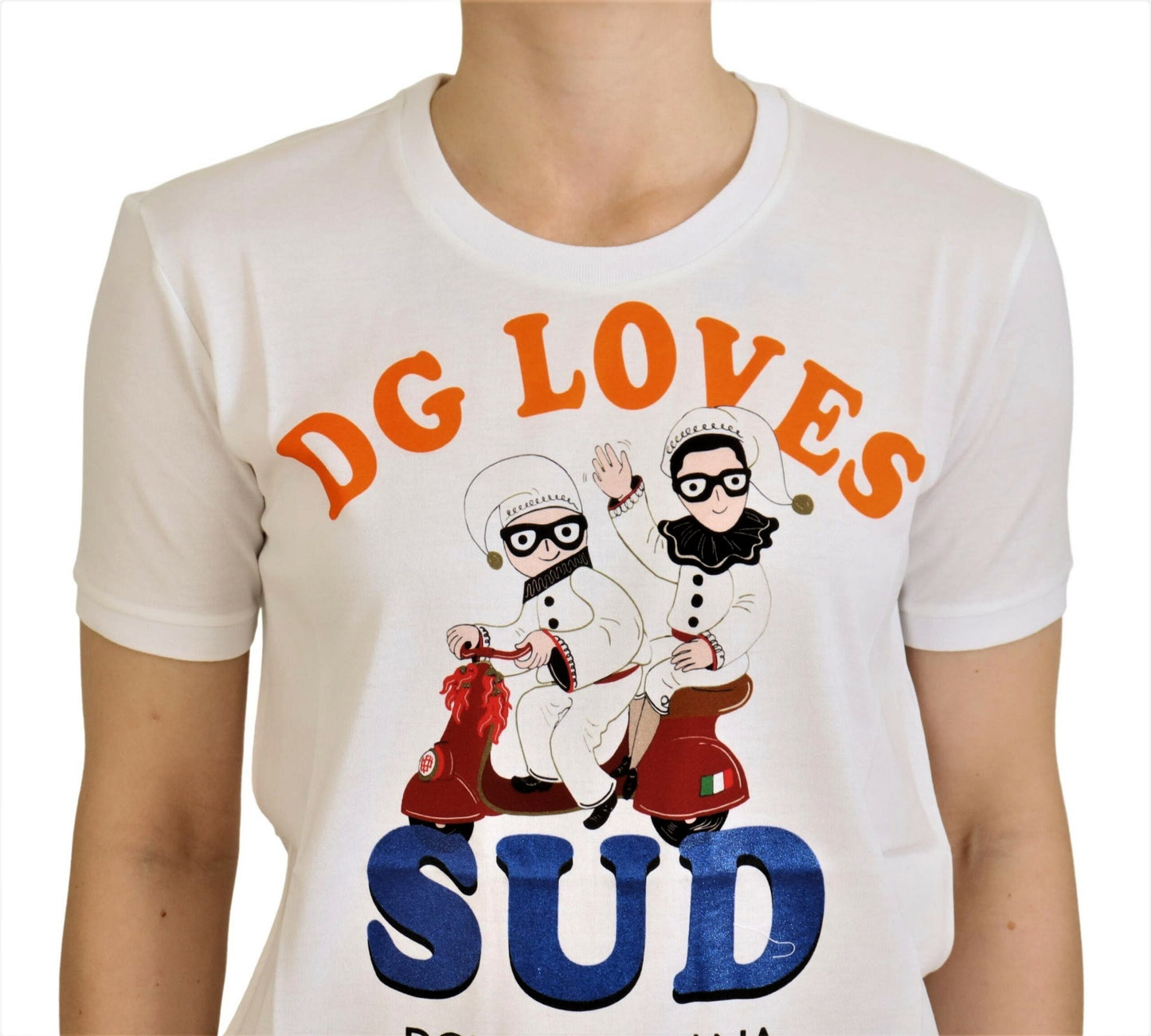 T-shirt Dolce & Gabbana en Coton Blanc DG Loves SUD