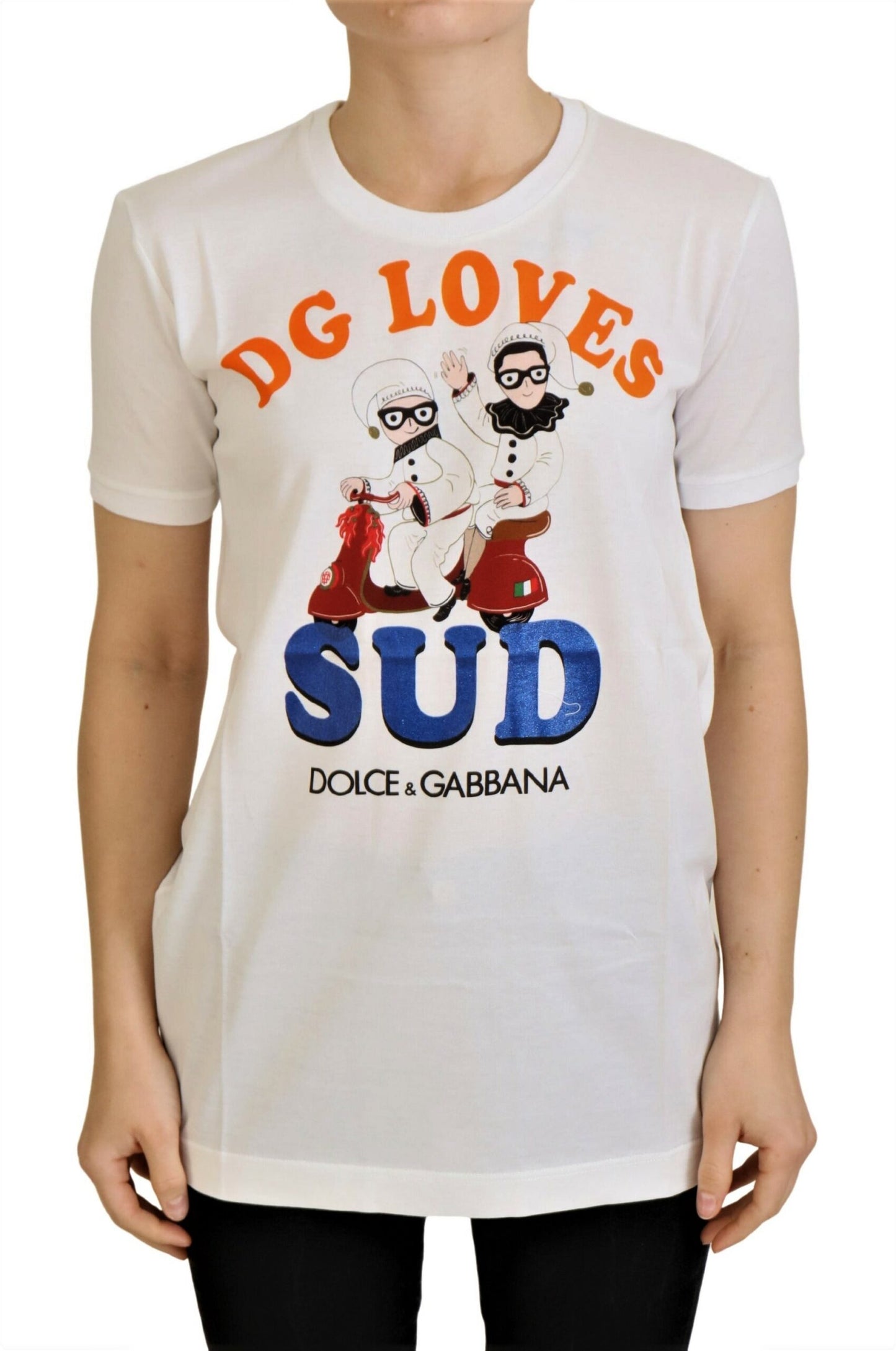 T-shirt Dolce & Gabbana en Coton Blanc DG Loves SUD