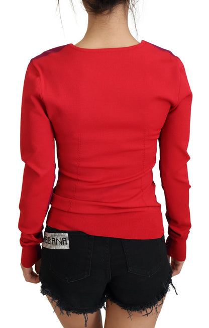 Pull Dolce & Gabbana en viscose multicolore à encolure carrée