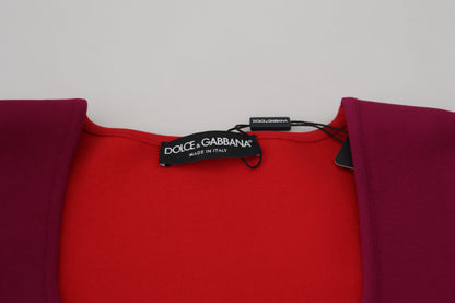 Pull Dolce & Gabbana en viscose multicolore à encolure carrée