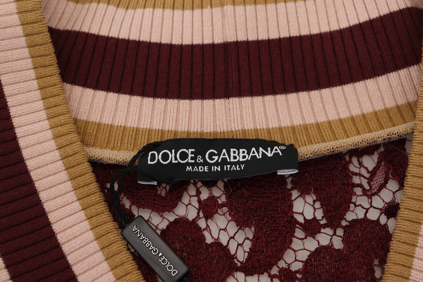 Pull en maille Dolce & Gabbana multicolore à col en V
