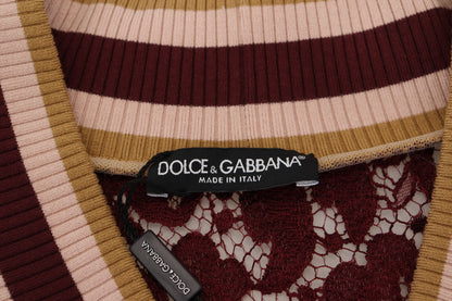 Pull en maille Dolce & Gabbana multicolore à col en V