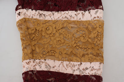Pull en maille Dolce & Gabbana multicolore à col en V
