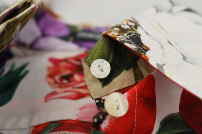 Chemisier Dolce & Gabbana en coton à fleurs multicolores avec col