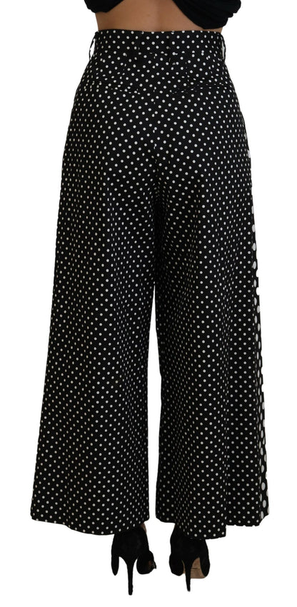 Pantalon taille haute à pois multicolores Dolce & Gabbana