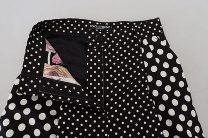 Pantalon taille haute à pois multicolores Dolce & Gabbana