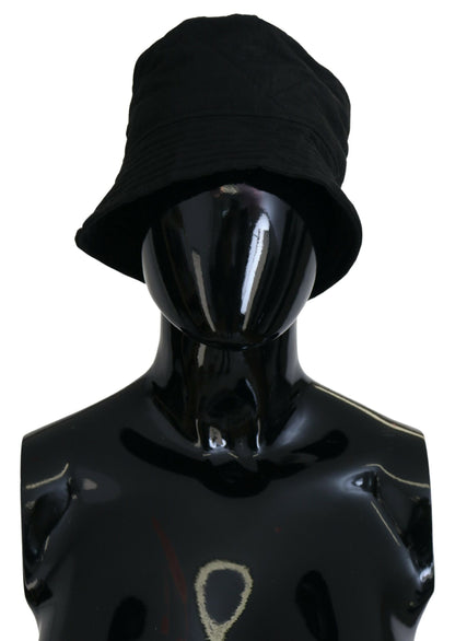 Casquette Bob Femme en Nylon Noir Dolce & Gabbana
