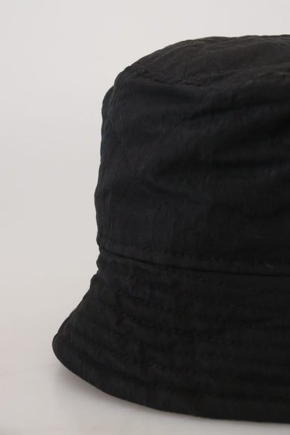 Casquette Bob Femme en Nylon Noir Dolce & Gabbana