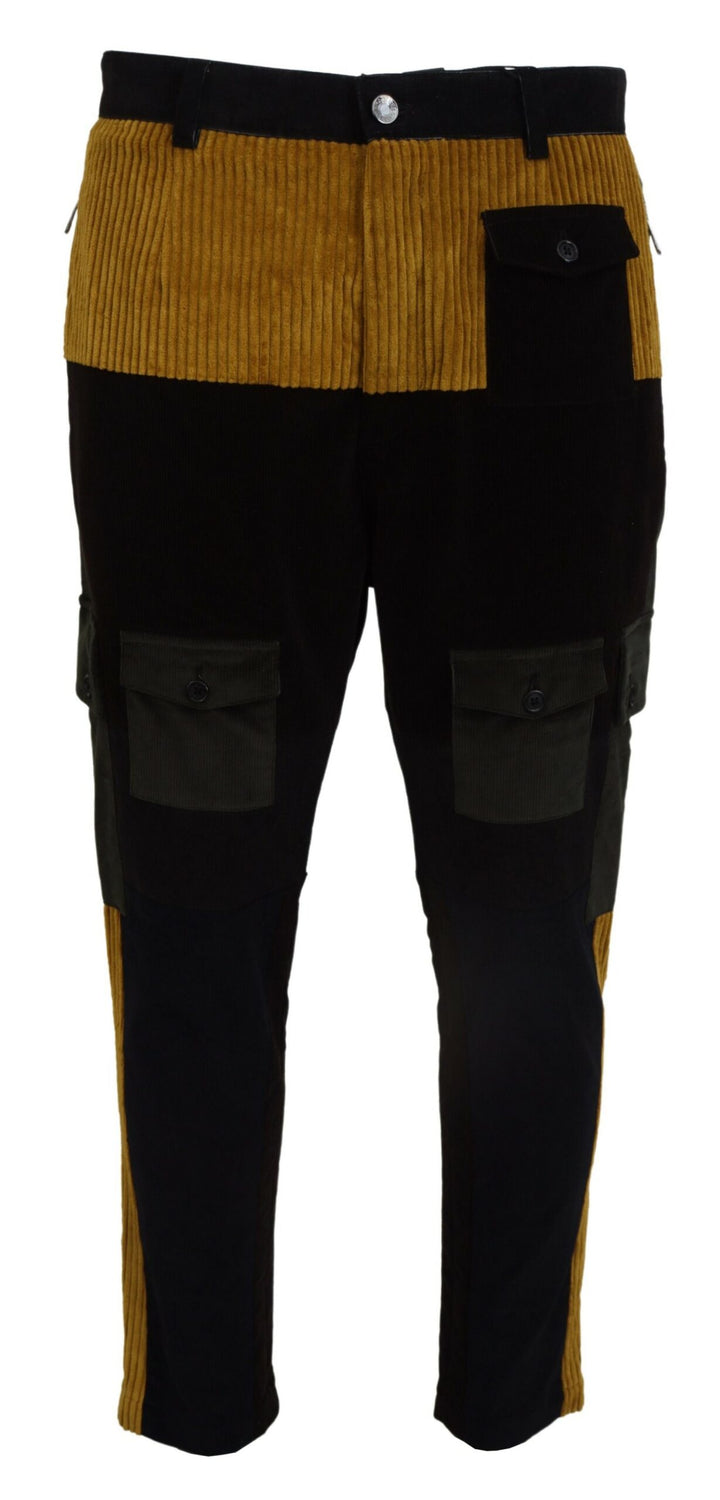 Pantalon Homme Dolce & Gabbana Coton Noir Jaune