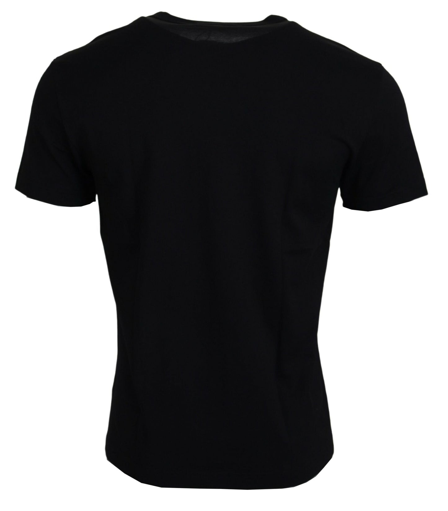 T-shirt en coton noir à manches courtes « Sneak Peek » Dolce & Gabbana