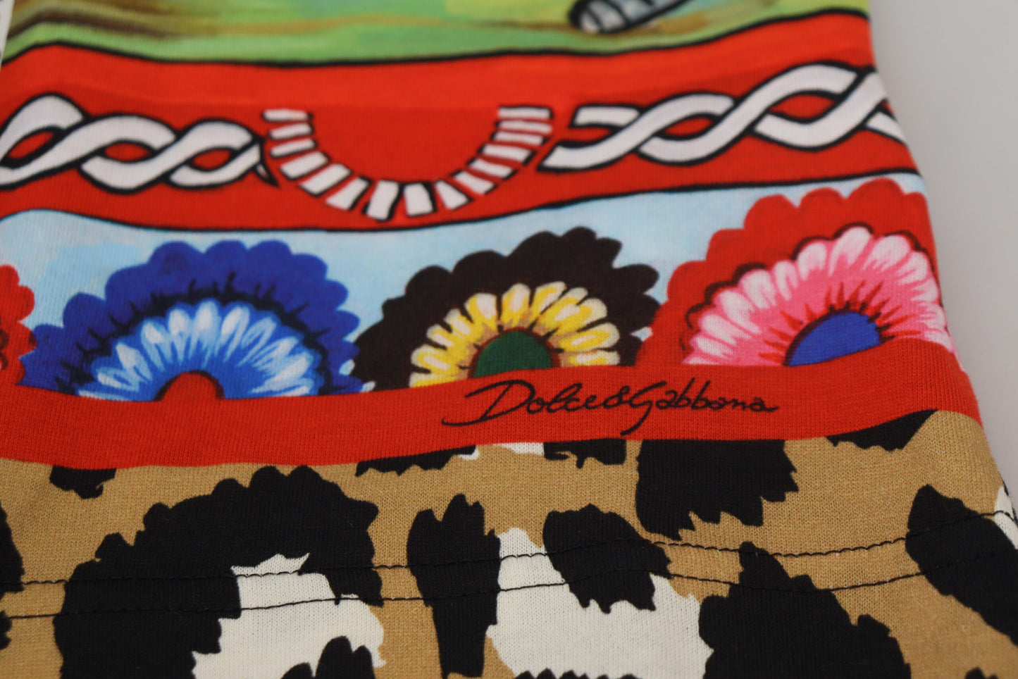 Chemisier exclusif imprimé multicolore Dolce & Gabbana pour femme