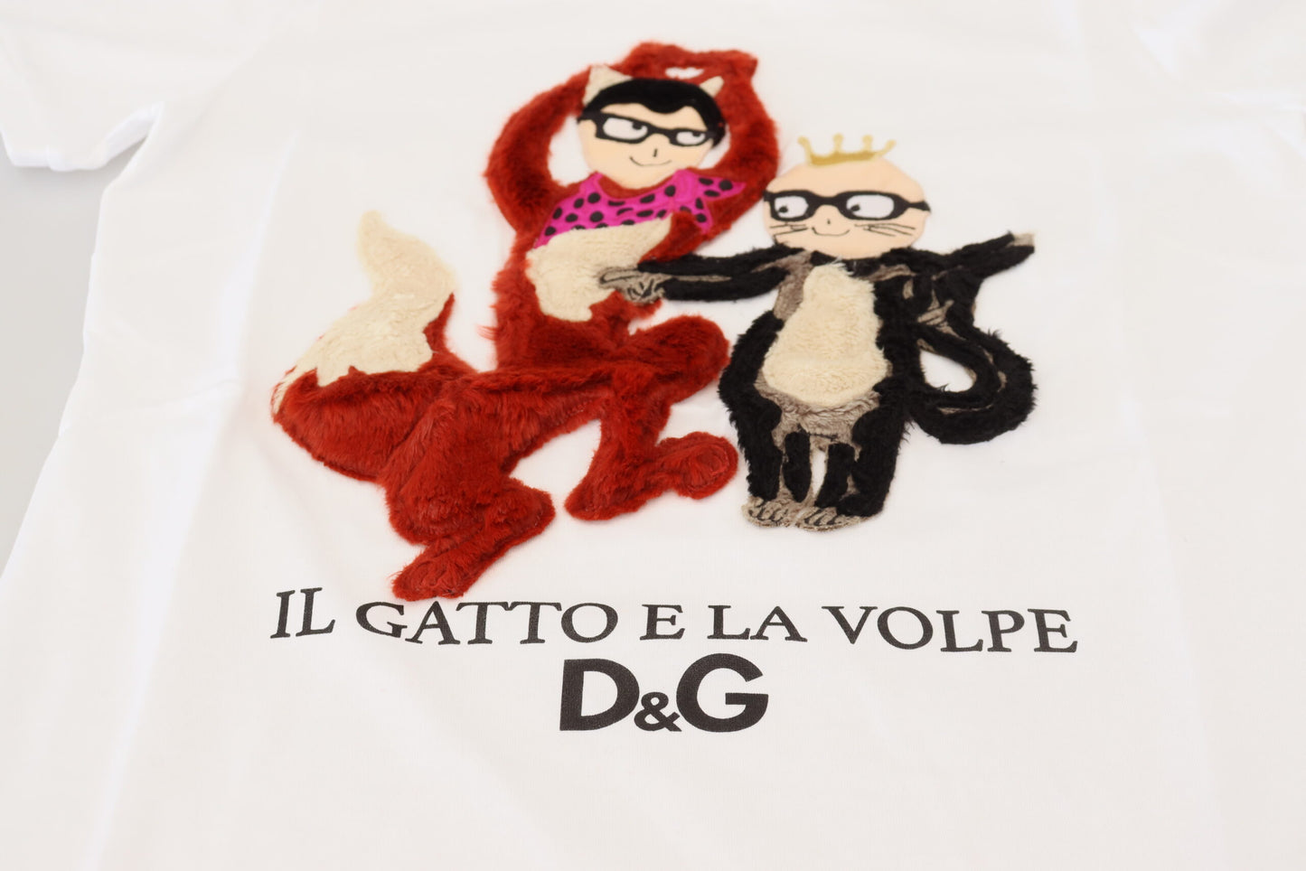 T-shirt Dolce & Gabbana blanc texturé à manches courtes