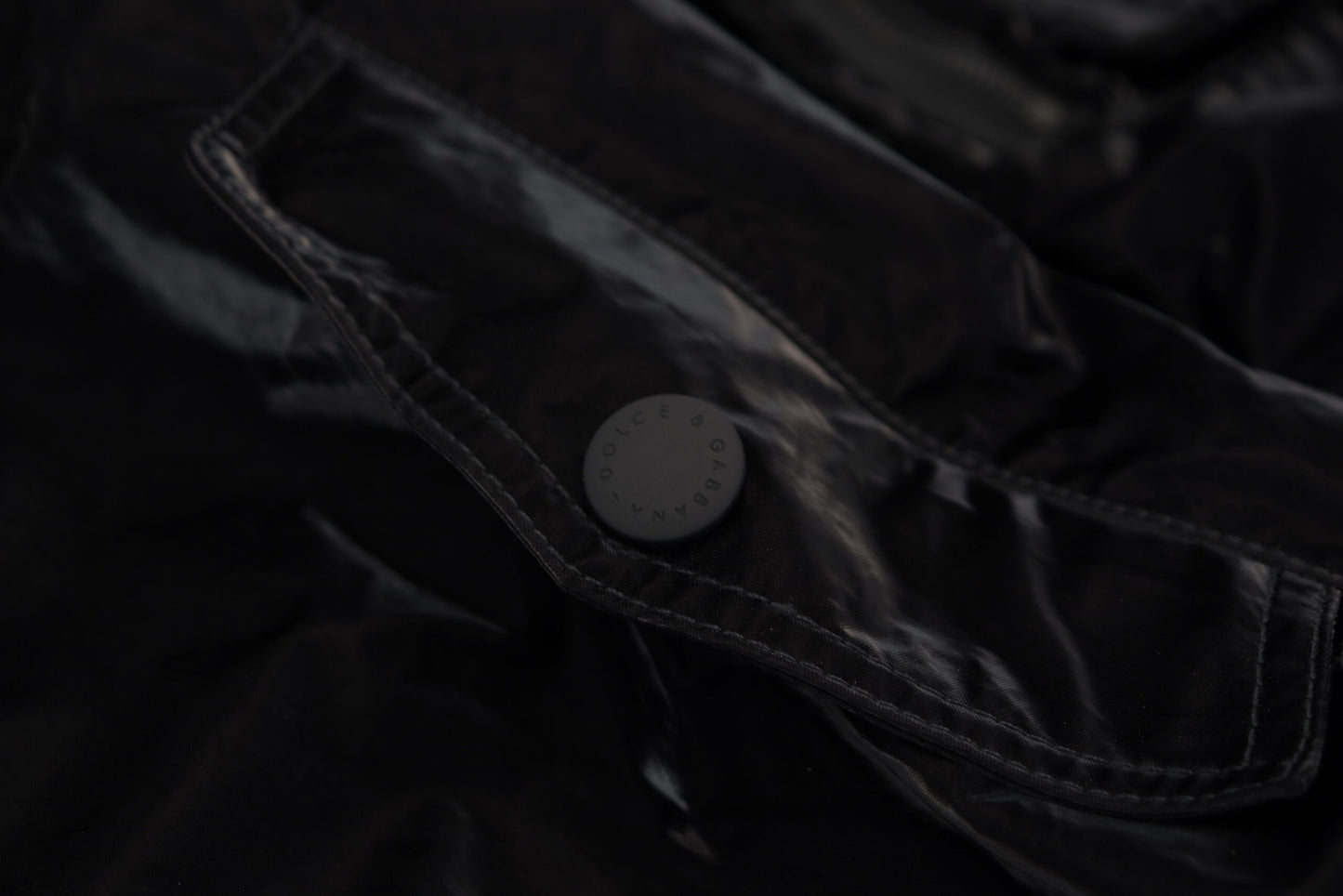 Blouson Bomber Dolce & Gabbana Noir en Nylon à Capuche et Fermeture Éclair Intégrale
