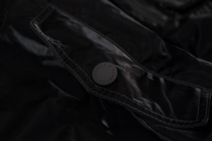 Blouson Bomber Dolce & Gabbana Noir en Nylon à Capuche et Fermeture Éclair Intégrale