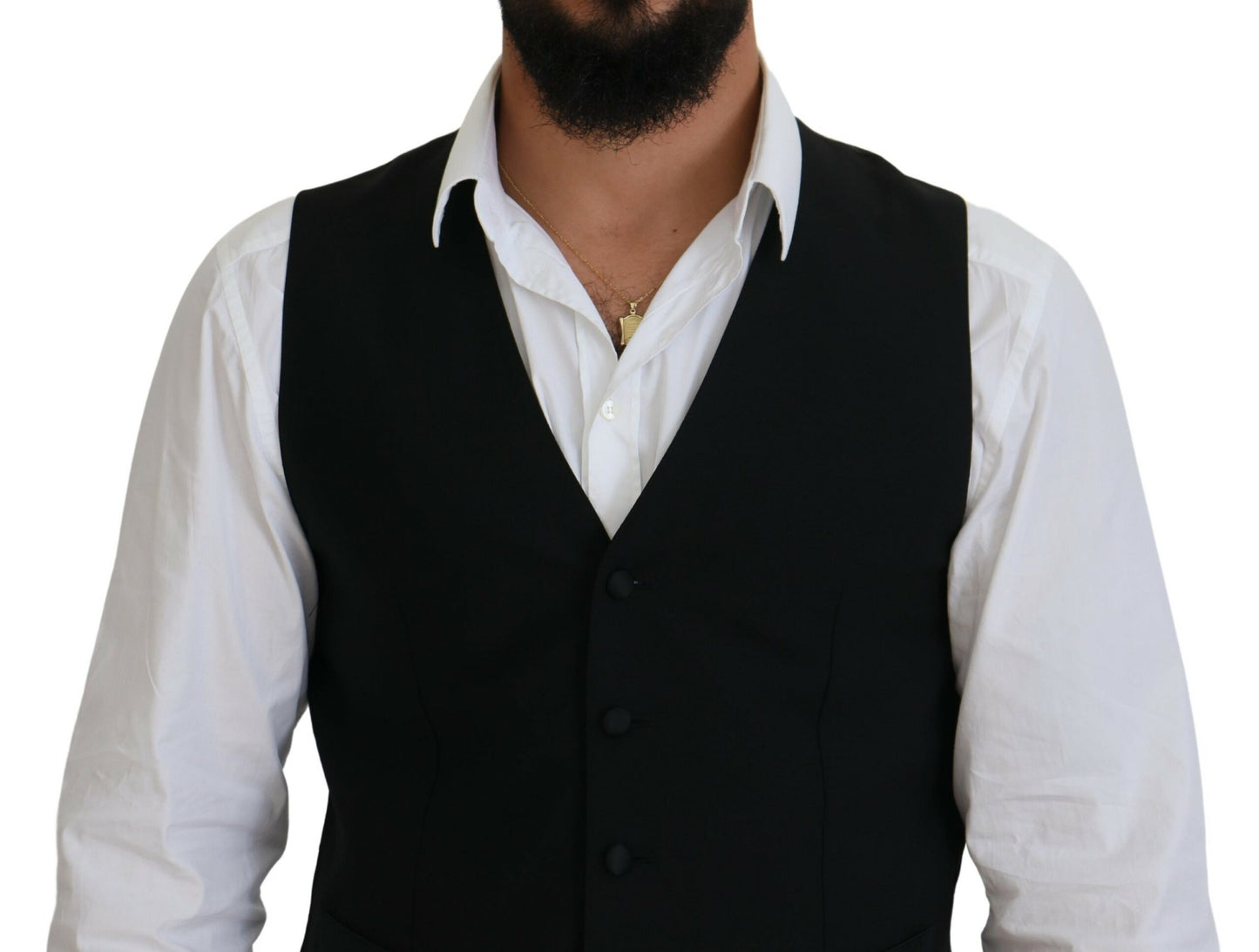 Dolce & Gabbana Gilet en laine vierge noire