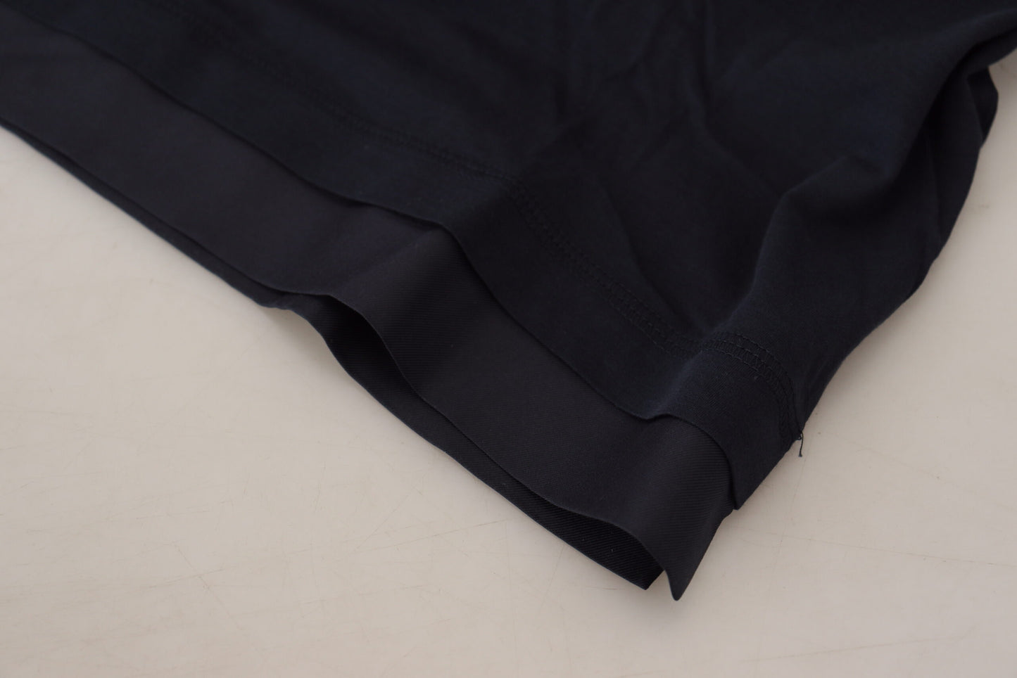Pull Dolce & Gabbana en coton bleu à col rond et boutons