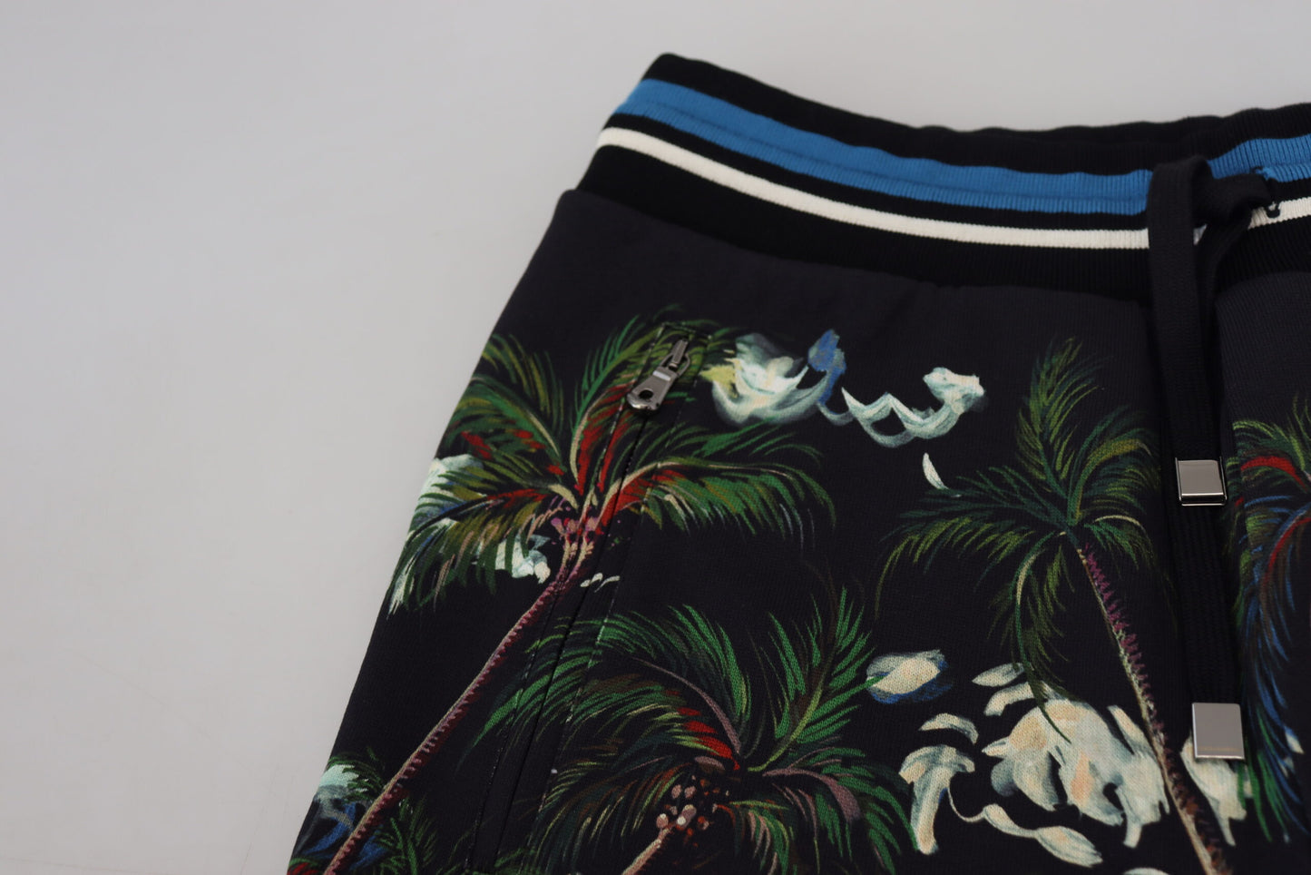 Short décontracté Dolce & Gabbana en coton noir imprimé Volcano