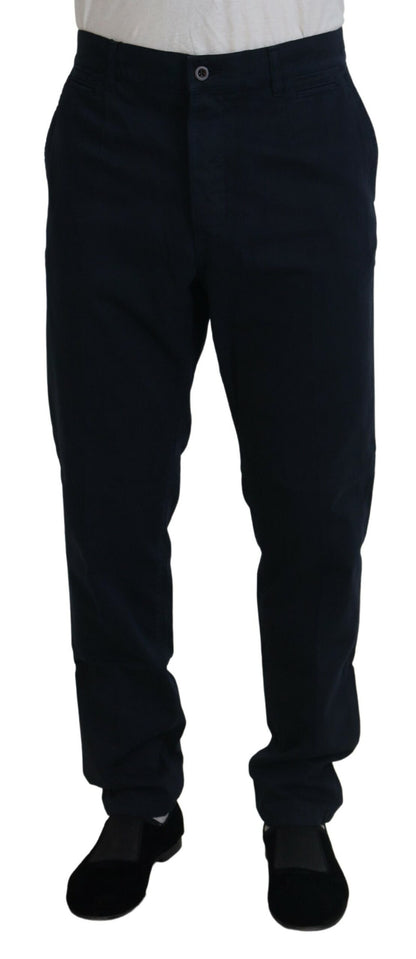 Robe Dolce & Gabbana en coton bleu, pantalon de costume pour homme