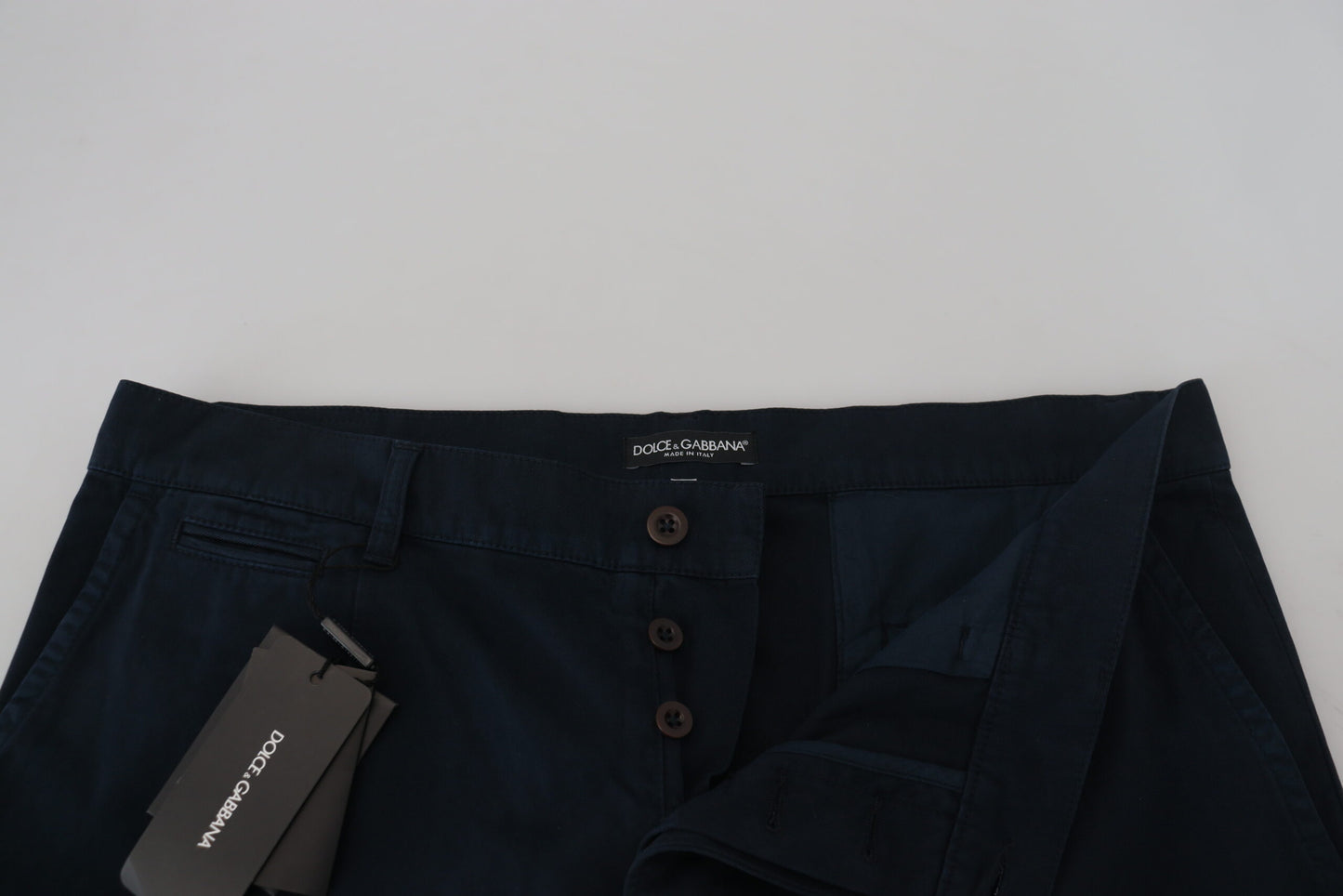 Robe Dolce & Gabbana en coton bleu, pantalon de costume pour homme