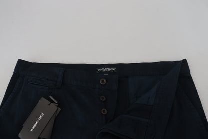 Robe Dolce & Gabbana en coton bleu, pantalon de costume pour homme