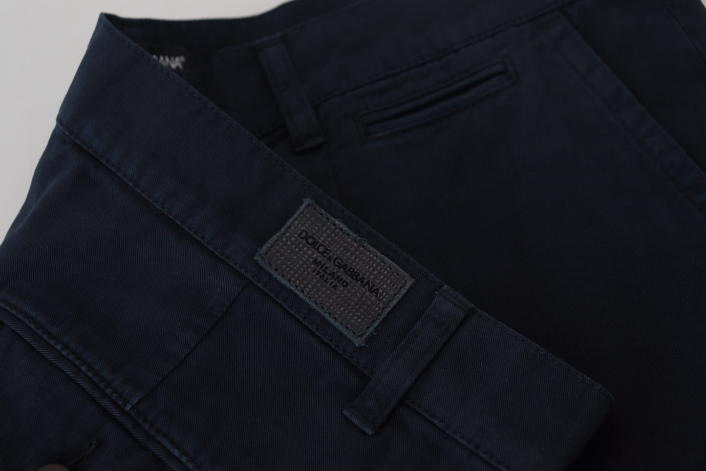 Robe Dolce & Gabbana en coton bleu, pantalon de costume pour homme
