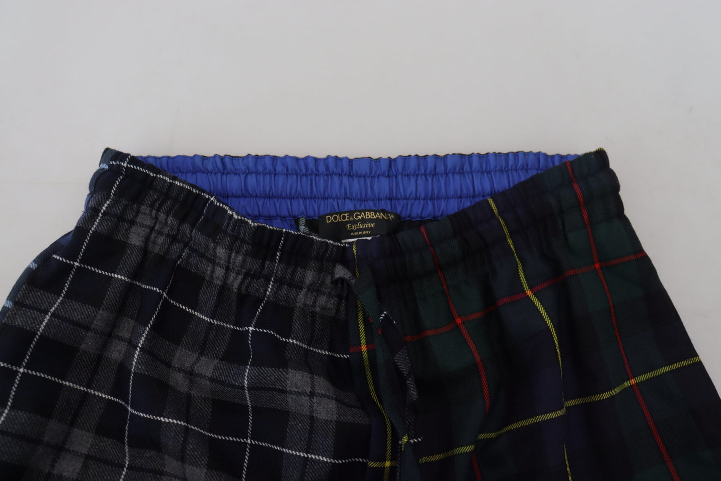 Pantalon de jogging en laine à carreaux multicolores pour homme Dolce & Gabbana