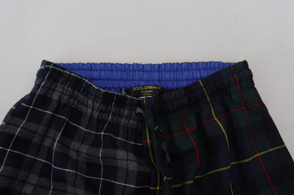 Pantalon de jogging en laine à carreaux multicolores pour homme Dolce & Gabbana