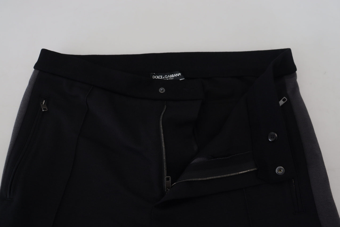 Pantalon de jogging Dolce & Gabbana en laine noire avec fer à cheval