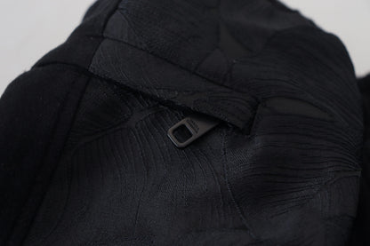 Pantalon de jogging skinny Dolce & Gabbana noir en polyester pour homme