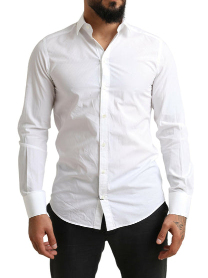 Camisa de Vestir Formal de Algodón Blanca MARTINI de Dolce & Gabbana
