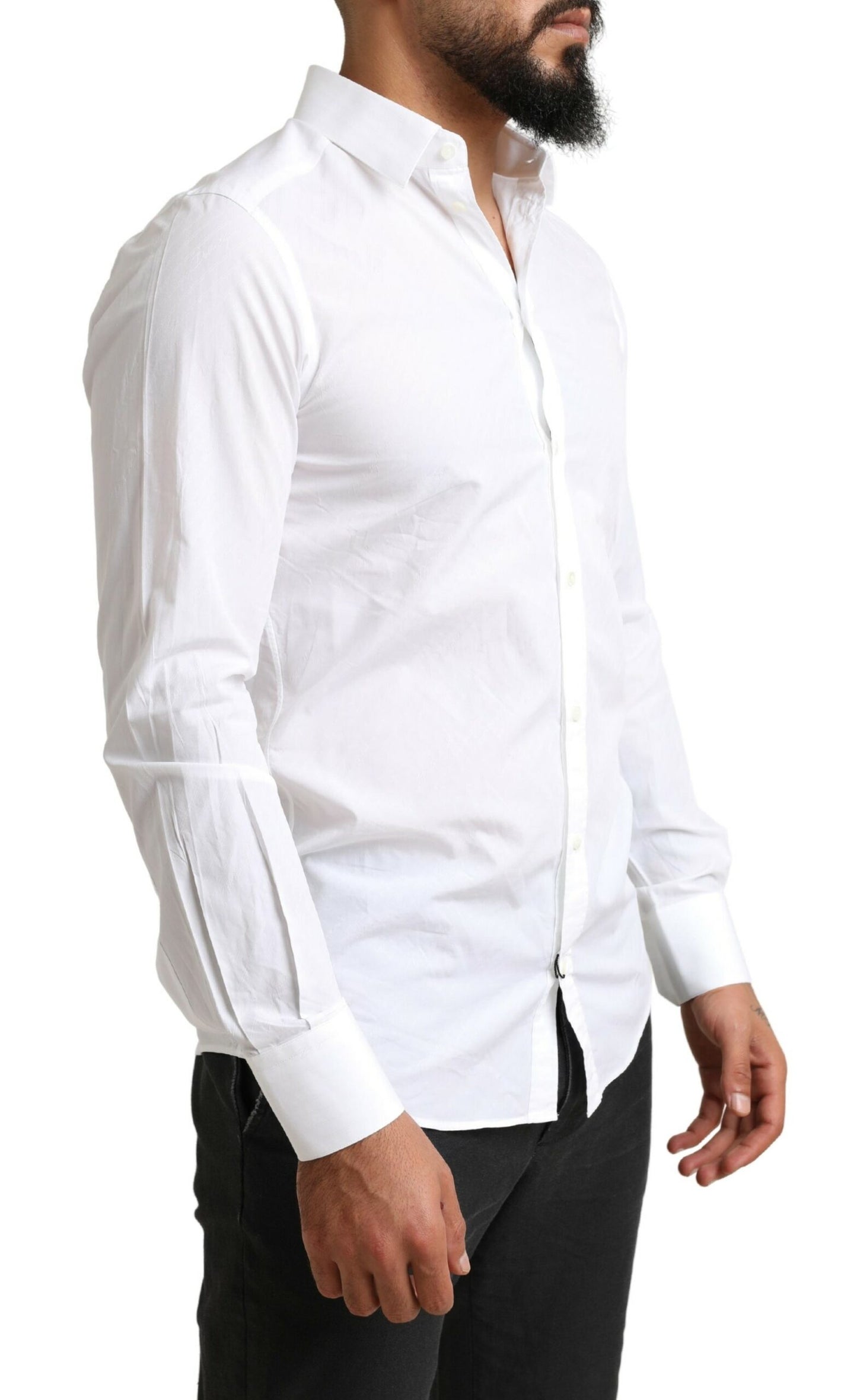 Camisa de Vestir Formal de Algodón Blanca MARTINI de Dolce & Gabbana