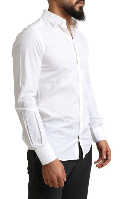 Camisa de Vestir Formal de Algodón Blanca MARTINI de Dolce & Gabbana