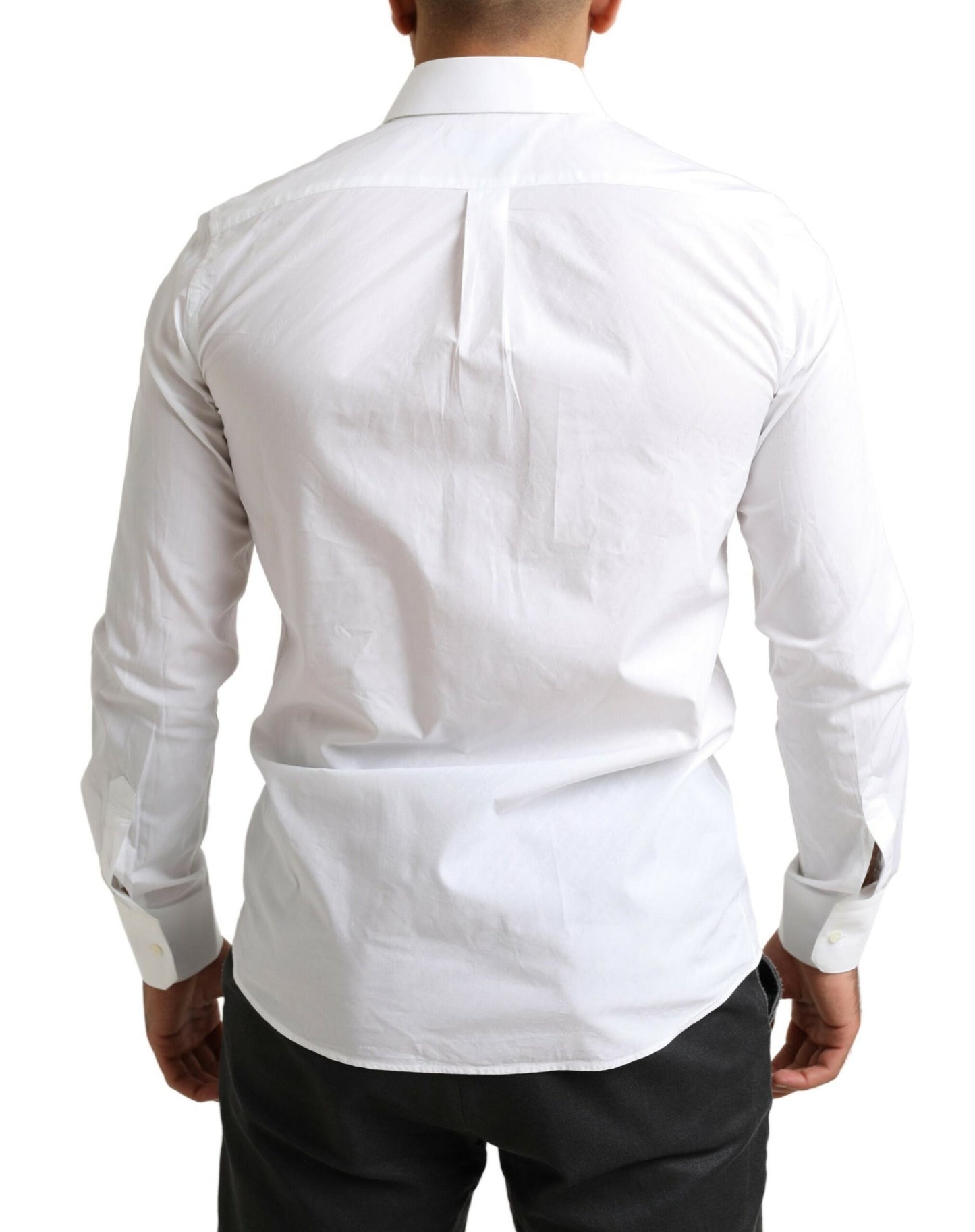 Camisa de Vestir Formal de Algodón Blanca MARTINI de Dolce & Gabbana