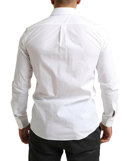 Camisa de Vestir Formal de Algodón Blanca MARTINI de Dolce & Gabbana