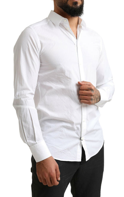 Camisa de Vestir Formal de Algodón Blanca MARTINI de Dolce & Gabbana