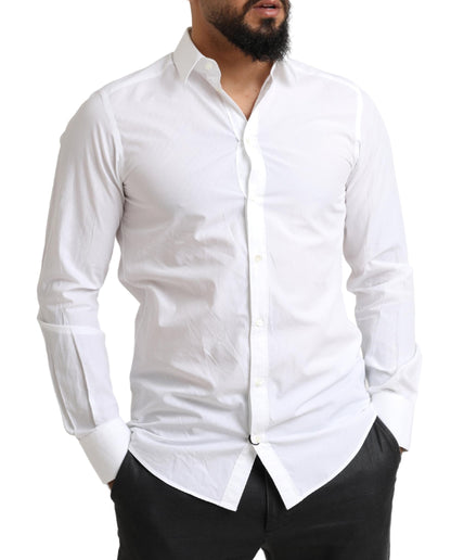 Camisa de Vestir Formal de Algodón Blanca MARTINI de Dolce & Gabbana