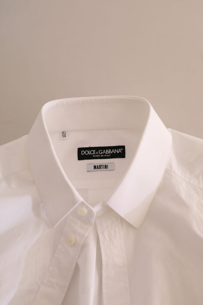 Camisa de Vestir Formal de Algodón Blanca MARTINI de Dolce & Gabbana