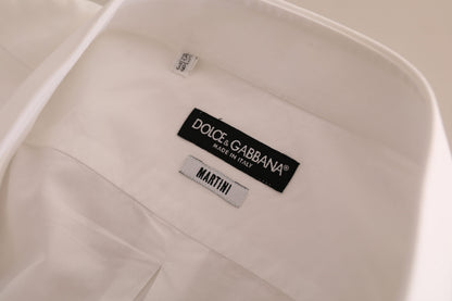 Camisa de Vestir Formal de Algodón Blanca MARTINI de Dolce & Gabbana