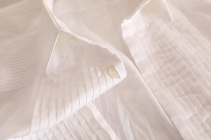 Chemise de Soirée Smoking Dolce & Gabbana GOLD en Coton Blanc