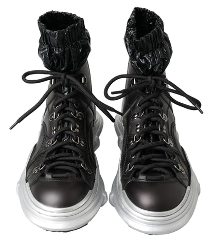 Chaussures montantes Dolce & Gabbana Galileo en nylon noir