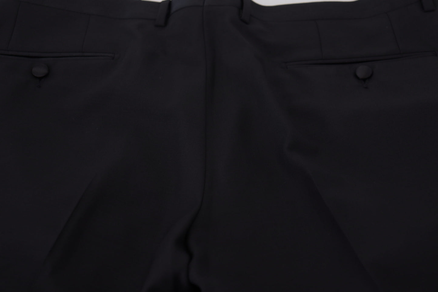 Dolce & Gabbana Robe noire Pantalon en laine et soie