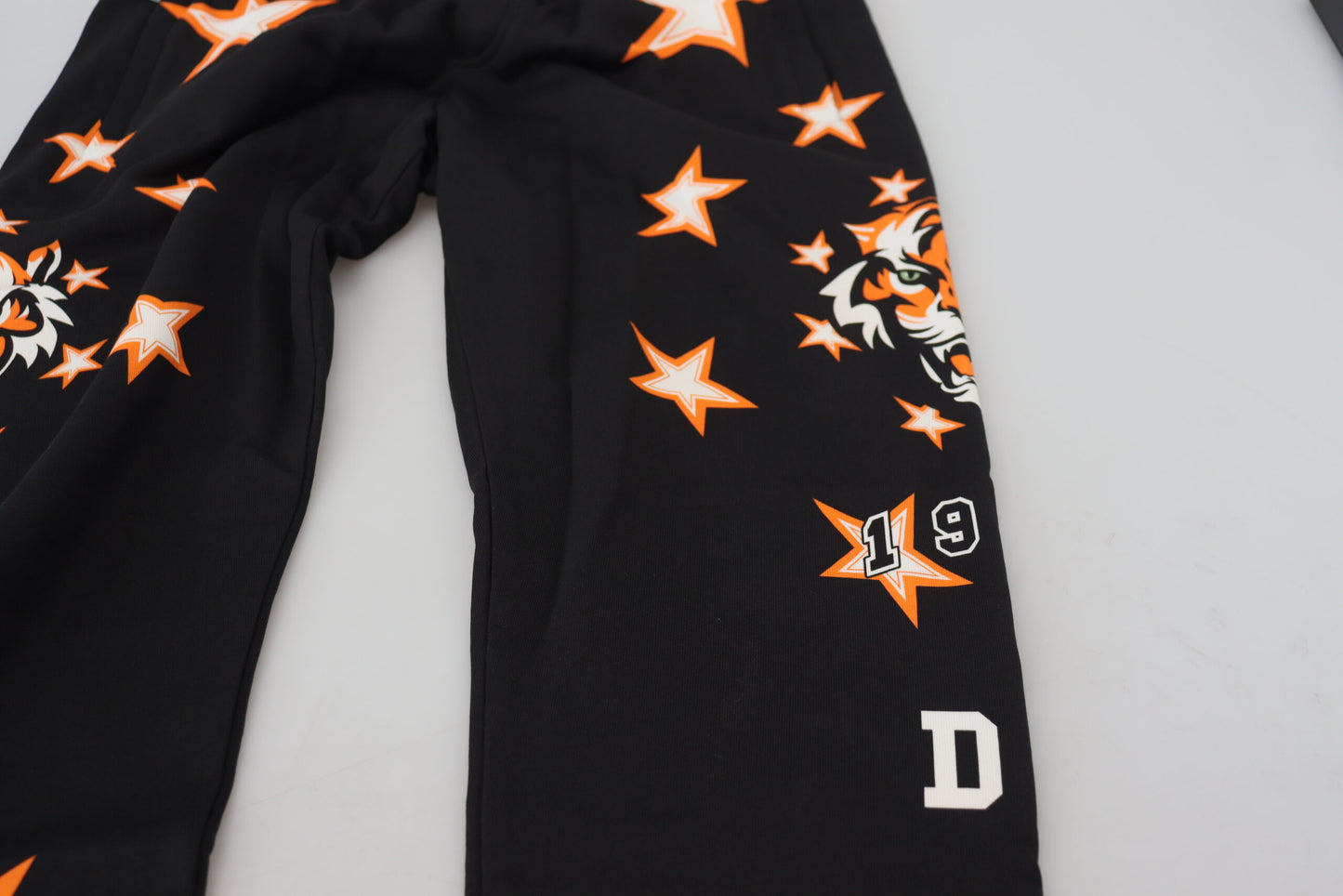 Pantalon de sport Dolce & Gabbana noir et orange à étoiles