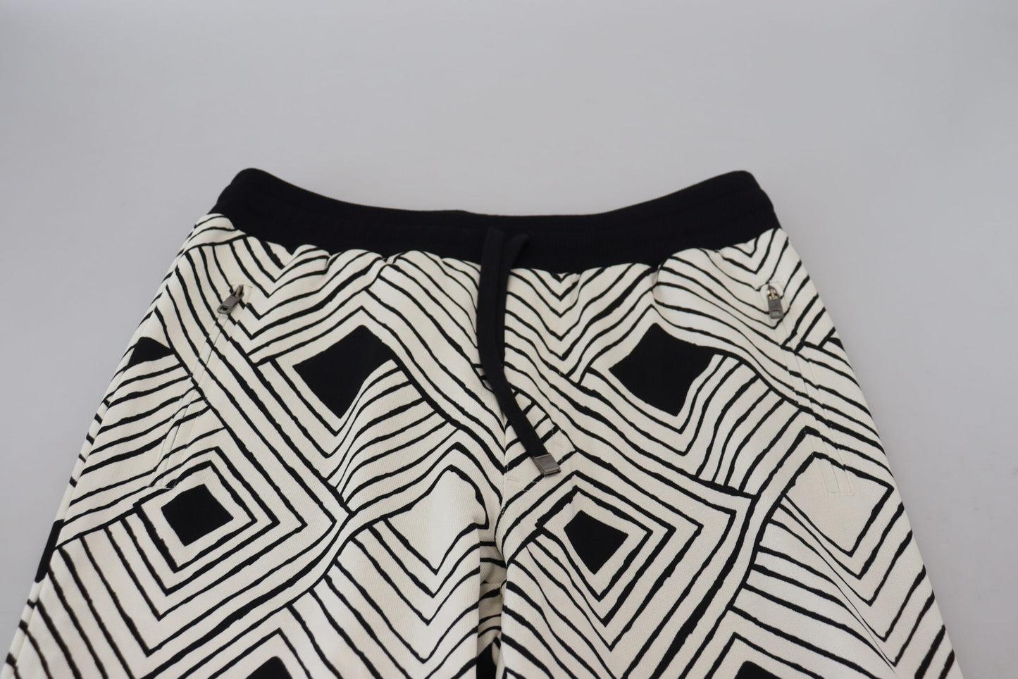 Pantalon de sport Dolce & Gabbana en coton noir et blanc