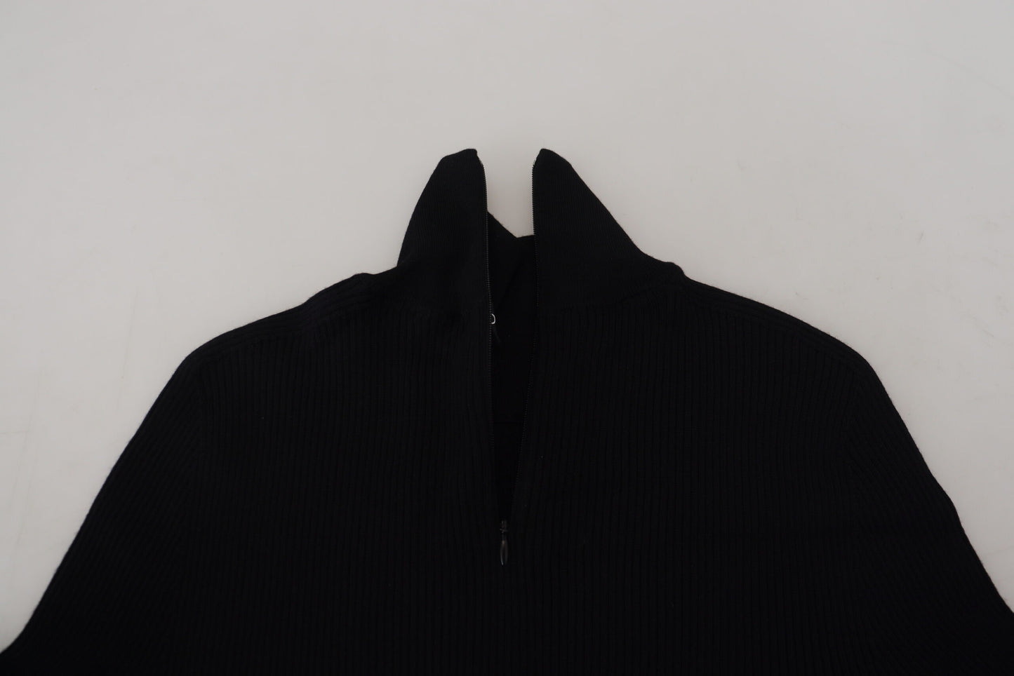 Pull-over col roulé Dolce & Gabbana noir, demi-zip